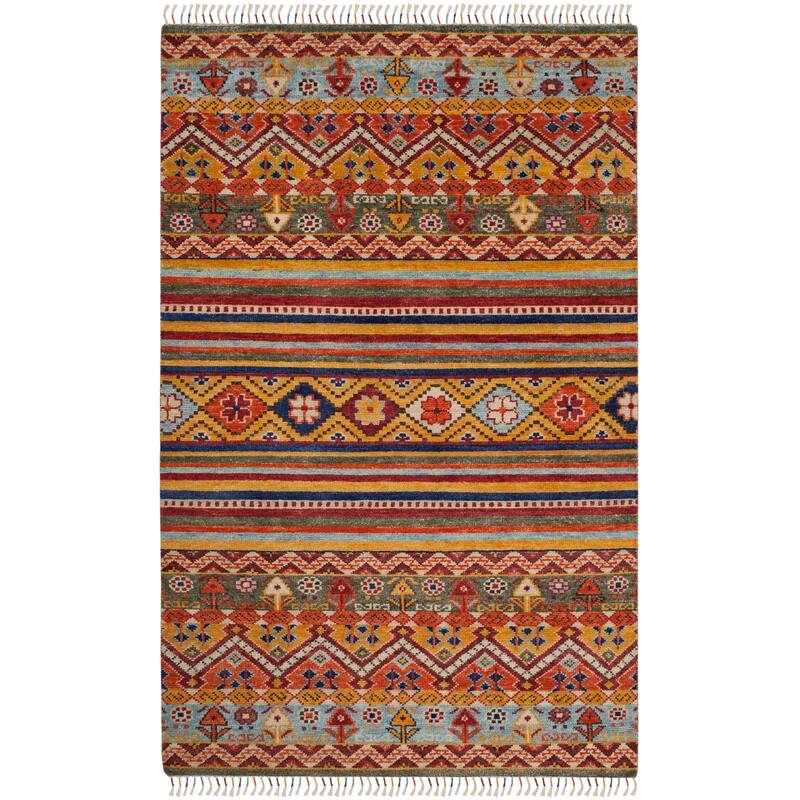 SAFAVIEH Hand-knotted Nomad Penelopia Southwestern Tribal Wool Rug