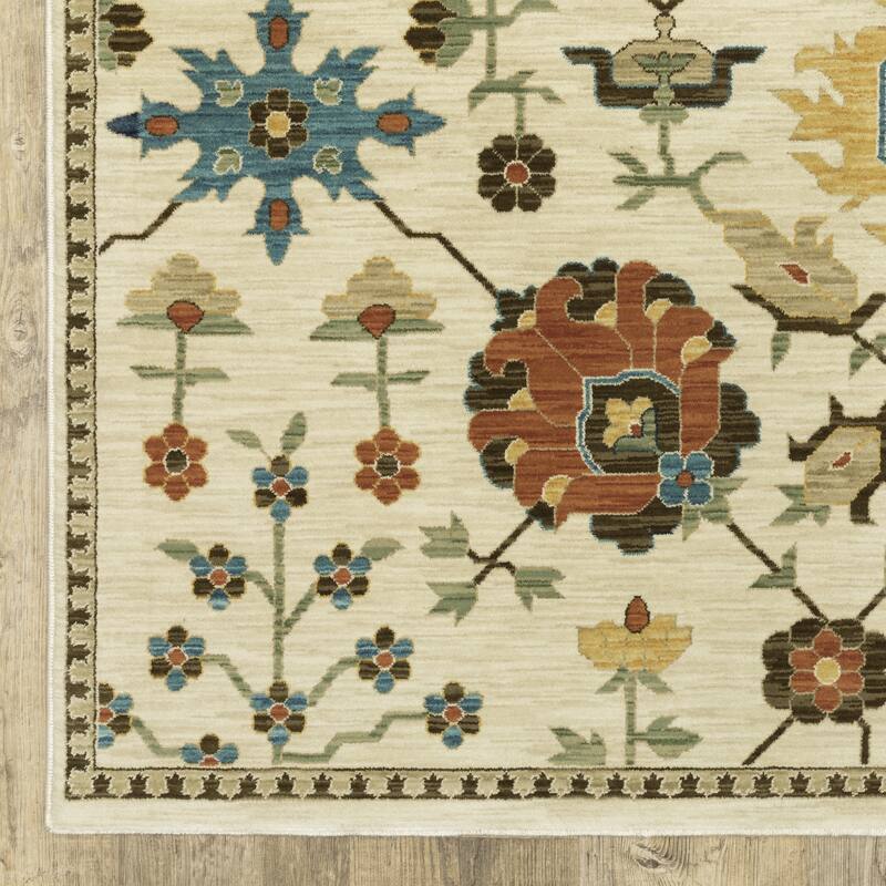 Style Haven Federica Bohemian Oriental Fringe Edge Area Rug