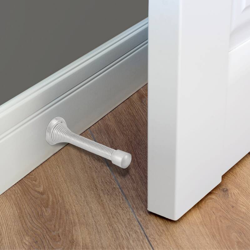 Design House 188318 3-1/8" Baseboard Mounted Spring Door Stop - Pack