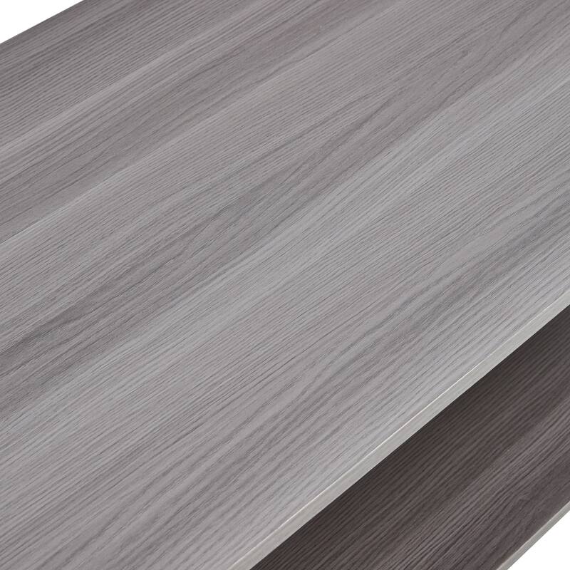 35.4" Modern Rectangular Coffee Table with Storage Shelf for Living Room, Bedroom and Study Room