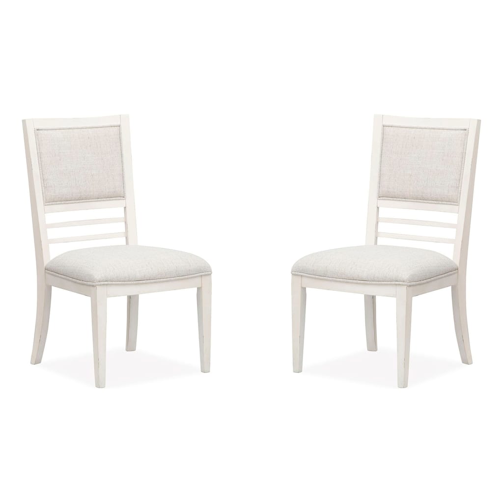 Salt Life Home Echo Isles Sea Pearl And Driftwood Upholstered Side Chair Two Pack - 20.13''W x 25.13''D x 38''H