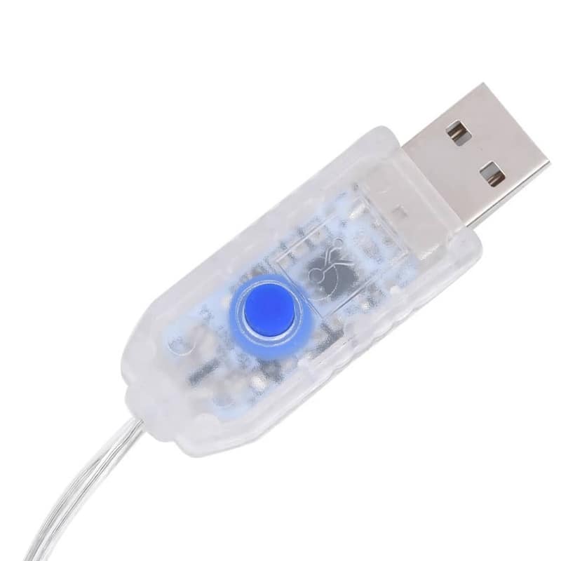 Outdoor Christmas Decor Set of 4, 160 Cool White LED Lights - Cool White