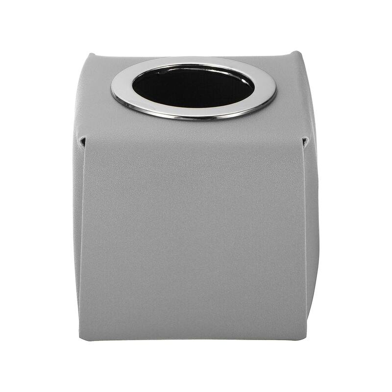 Tissue Box Cover, PU Leather Square Decorative Napkin Paper Towel Dispenser Holder for Countertop Home Office Car