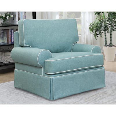 American Furniture Classics Model Coastal Aqua Series Upholstered Arm Chair