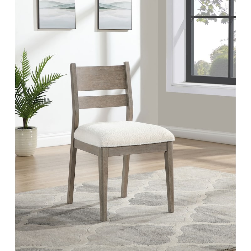Cornelia Wood Dining Side Chair Coastal Grey (Set of 2) - 20.75'' x 22.50'' x 35.75''
