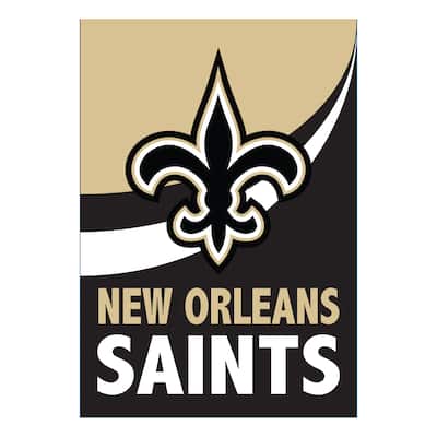 New Orleans Saints Burlap Flag Garden Size
