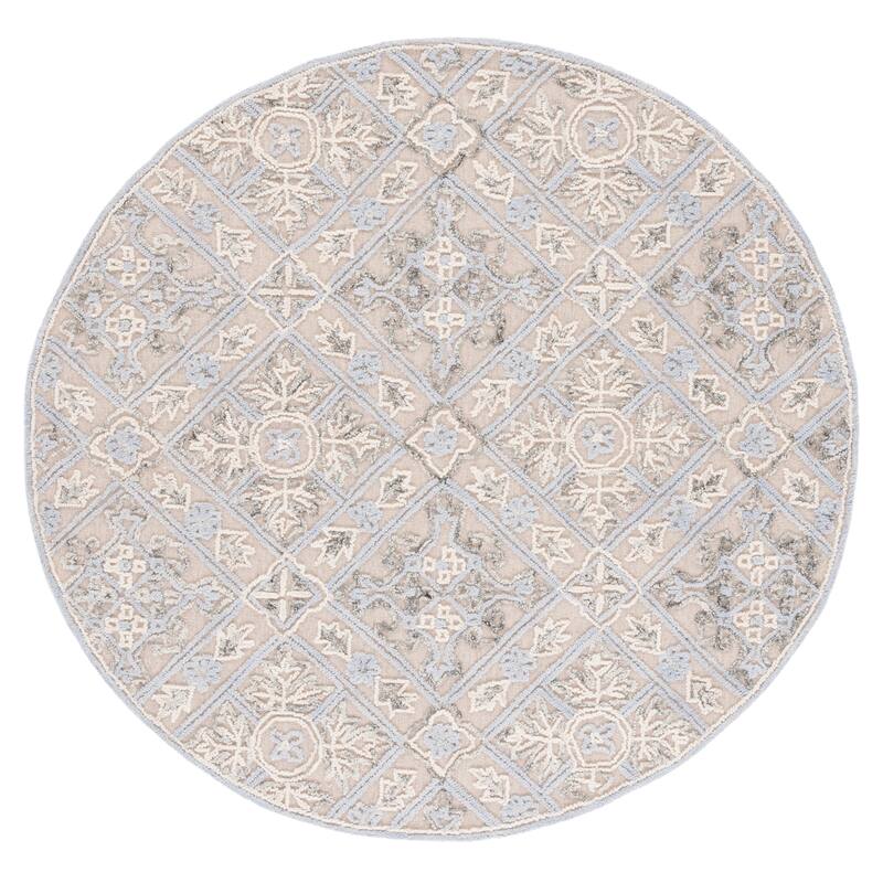 SAFAVIEH Handmade Trace Ebony Wool Rug