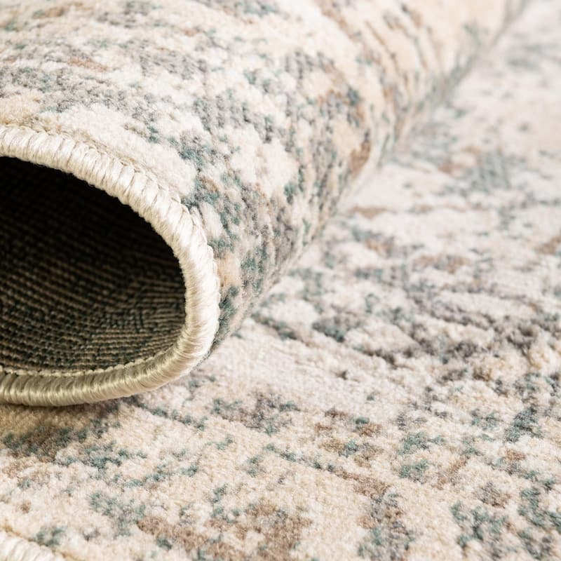 Contemporary Daisy Collection Area Rug
