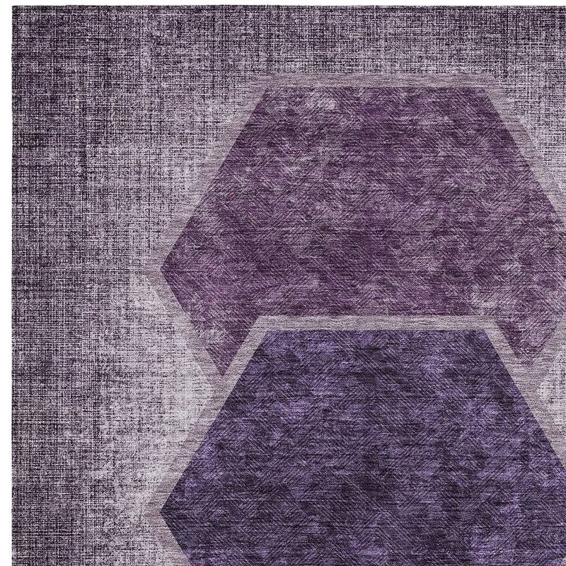 HomeRoots Geometric Transitional Rectangle Outdoor Rug