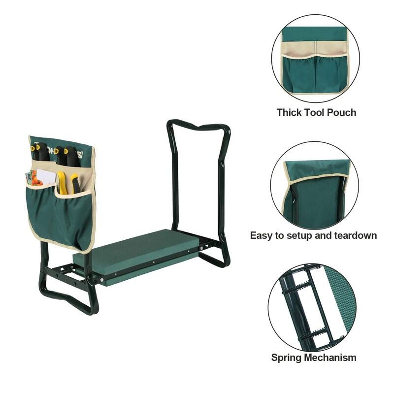 Garden Kneeler and Seat, Multifunctional Garden Kneeling Bench