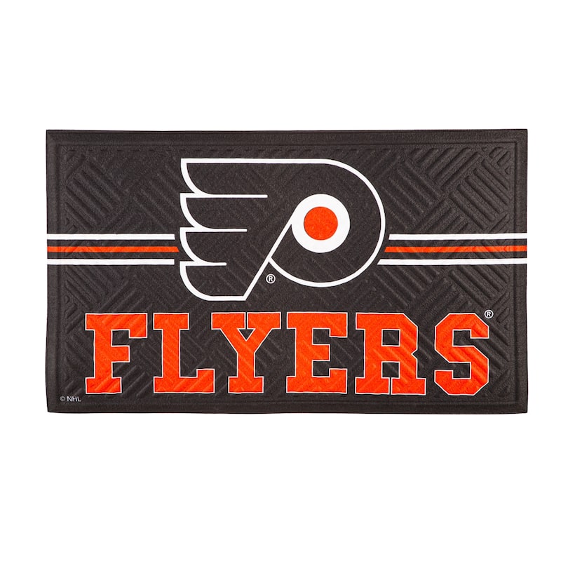 30 in. x 18 in. Embossed Mat, Cross Hatch, Philadelphia Flyers