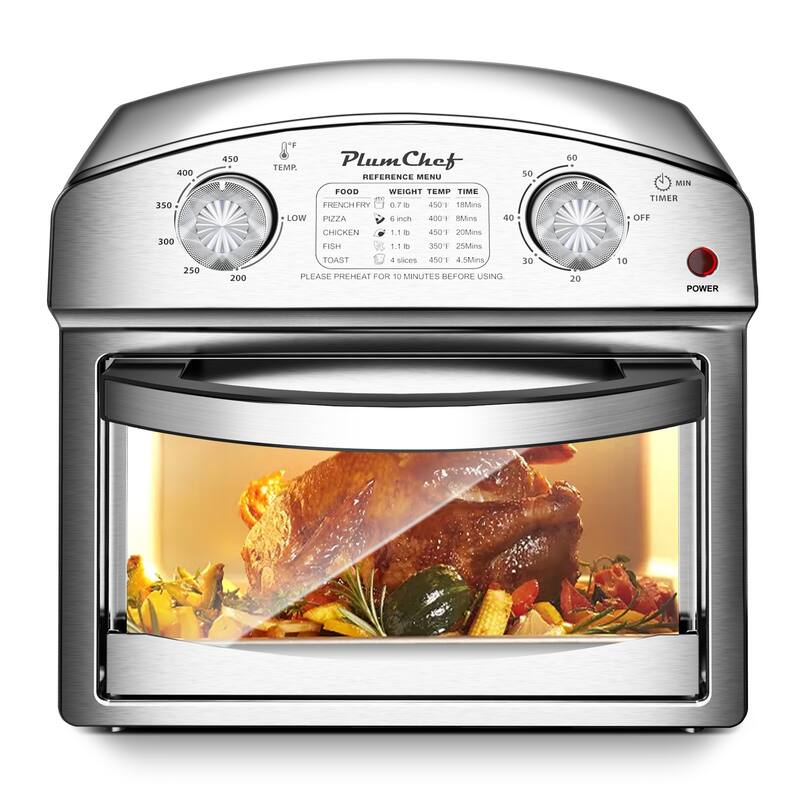 Anmytek 7-in-1 Convection Toaster Oven 12.5 Quart 1500W Stainless Steel 5 Pre-Set - Stainless Steel