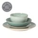 preview thumbnail 15 of 59, Gibson Home Stonebury 16 Piece Plates and Bowls - Handpainted Stoneware Dinnerware Set - Service for 4
