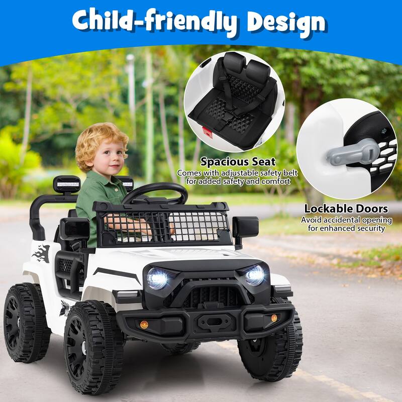 Gymax Kids Ride on Car Truck 12V Battery Powered Electric Vehicle w/