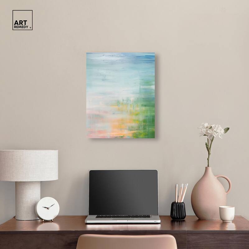 Peaceful Shore Canvas by Art Remedy, Gallery Wrapped
