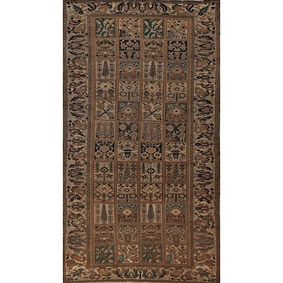 Garden Design Bakhtiari Persian Area Rug Hand-Knotted Wool Carpet - 5'3"x 10'5"