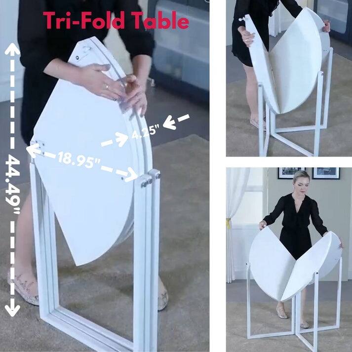 35" Multi-Use Trifold Table in Chocolate