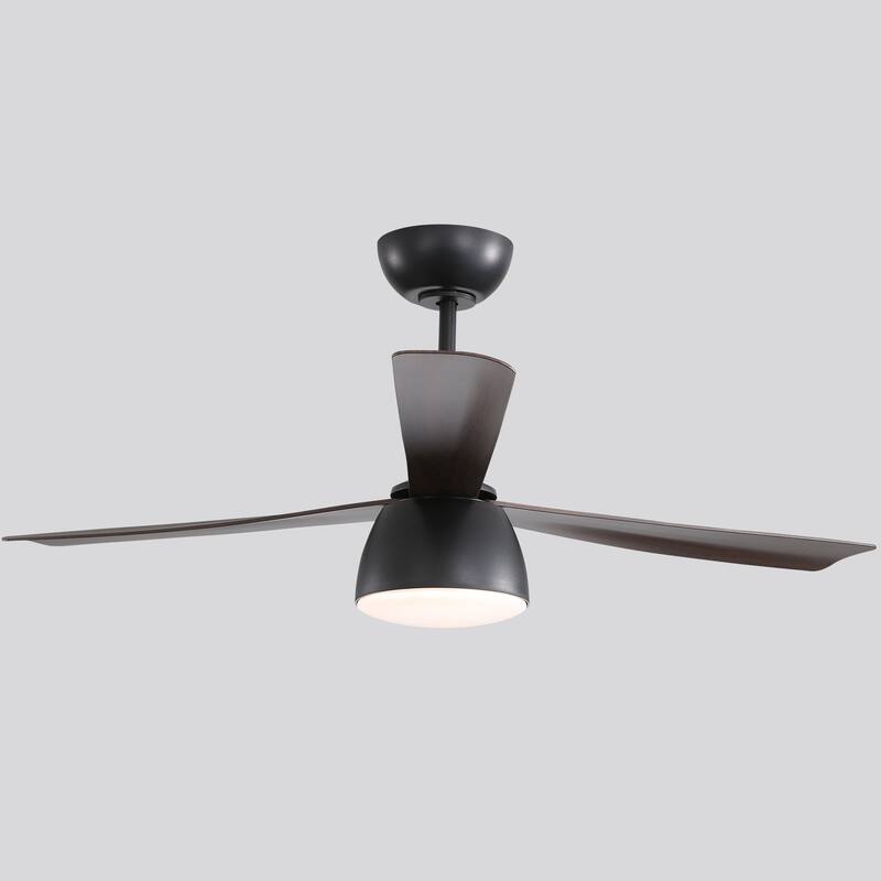 Sofucor 46 Inch Ceiling Fans with Light,Small Indoor/Outdoor,Remote Control,3 ABS Blades