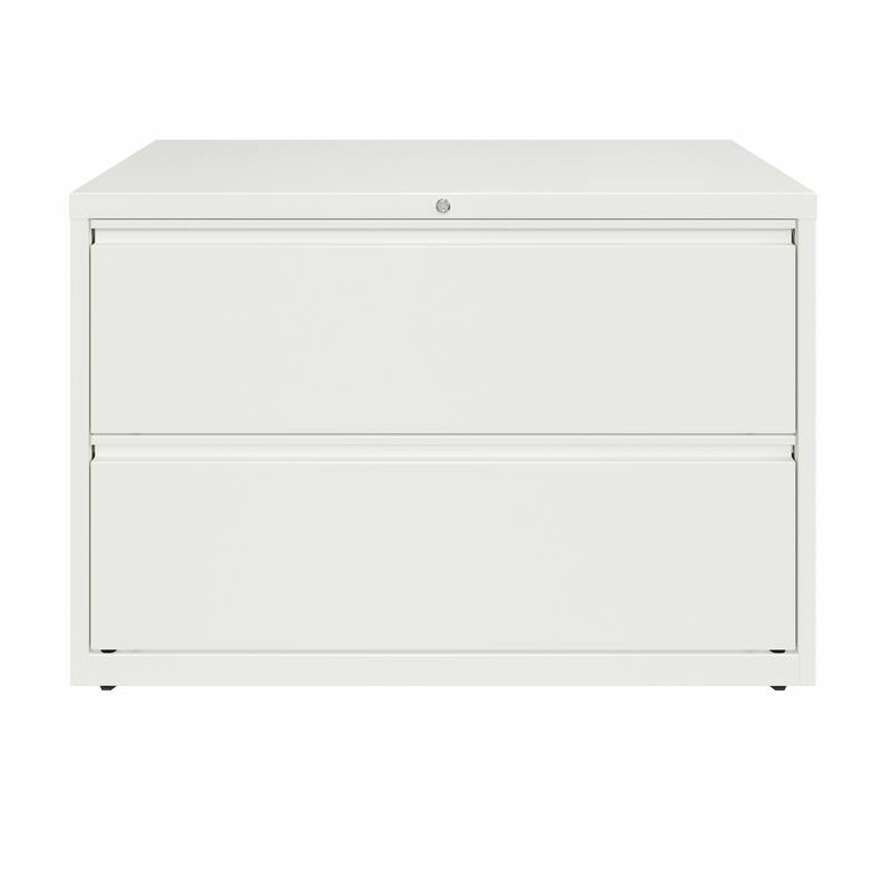 Hirsh 42-in Wide HL10000 Series 2 Drawer Lateral File Cabinet, White