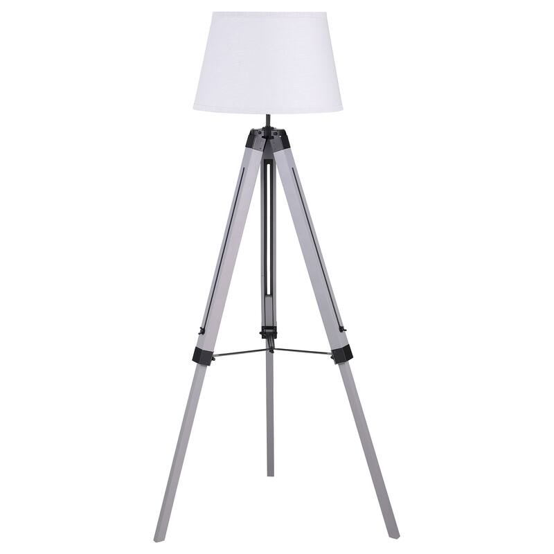 Dayton 56-inch Empire Shade Metal Tripod Floor Lamp Grey - Grey