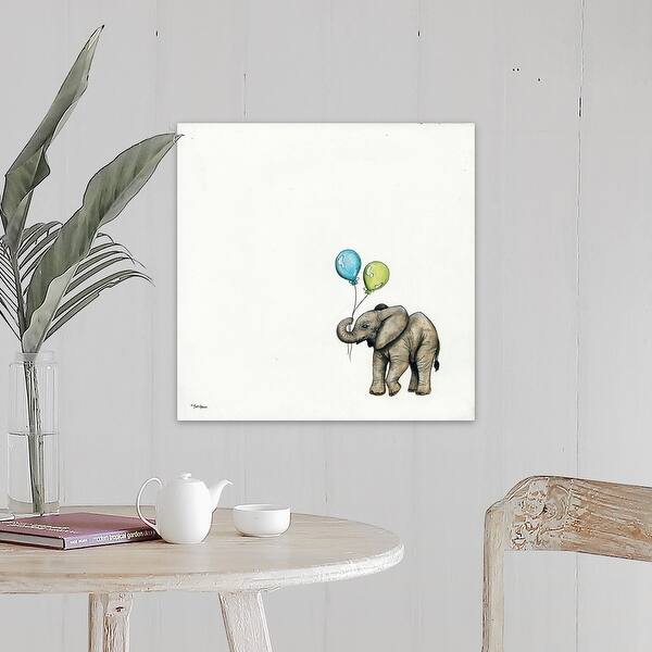 Shop Nursery Elephant Canvas Wall Art Overstock 25491919