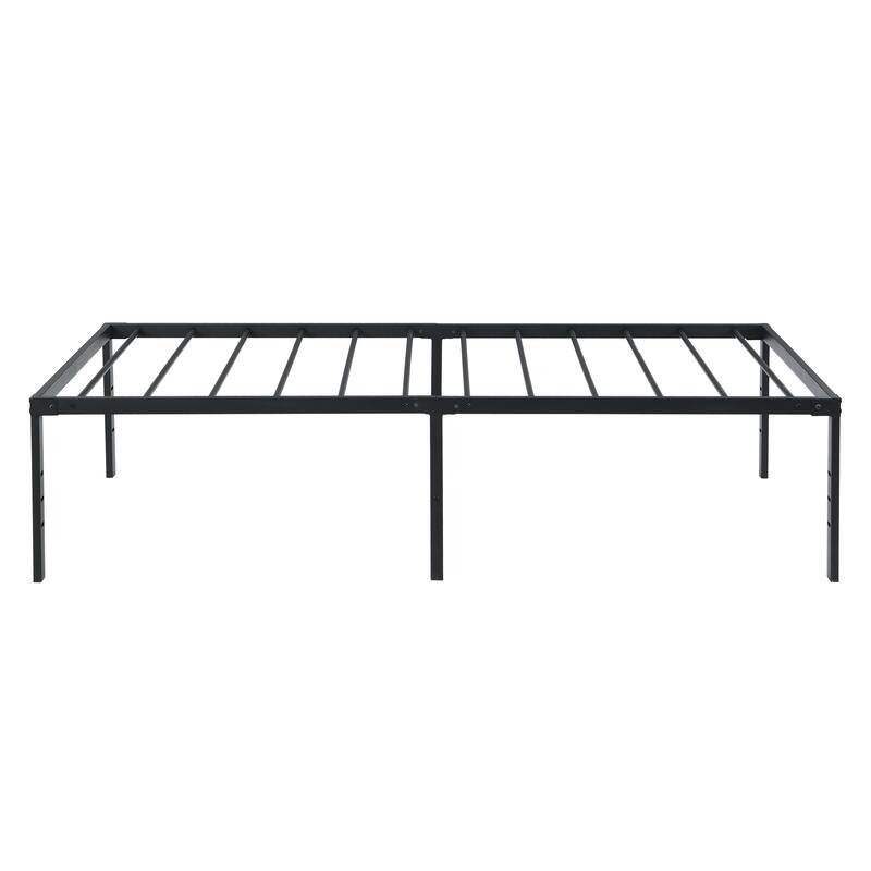 Twin Size Bed Frame, Heavy Duty Metal Bed Frame, Quick & Easy Assembly, No Noise, Black