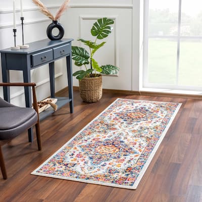Hauteloom Istanbul Collection Vintage Oriental Traditional Medallion Area Rug