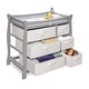 preview thumbnail 19 of 24, Sleigh Style Baby Changing Table with Six Baskets