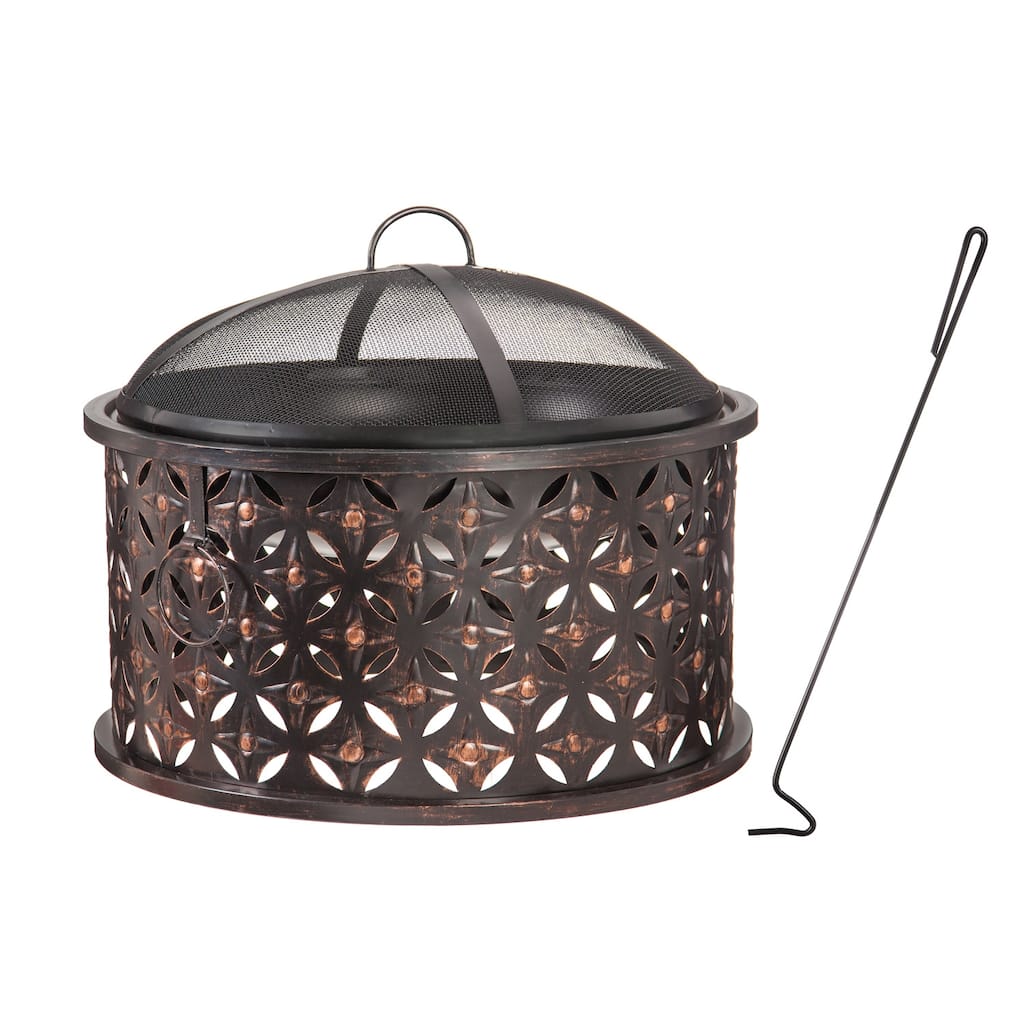 Cylinder Lattice Firepit