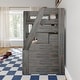 preview thumbnail 9 of 20, Max and Lily Modern Farmhouse Twin Over Twin Bunk Bed With Staircase