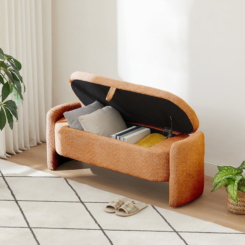 Ottoman Oval Storage Bench