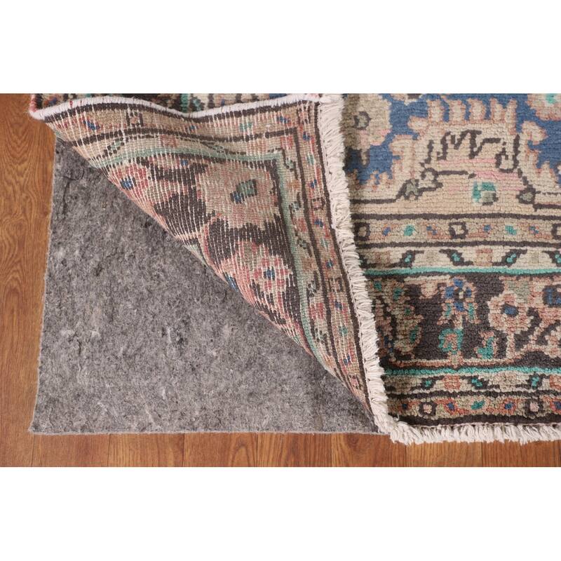 Hamedan Persian Vintage Area Rug Handmade Wool Carpet - 6'6"x 10'0"