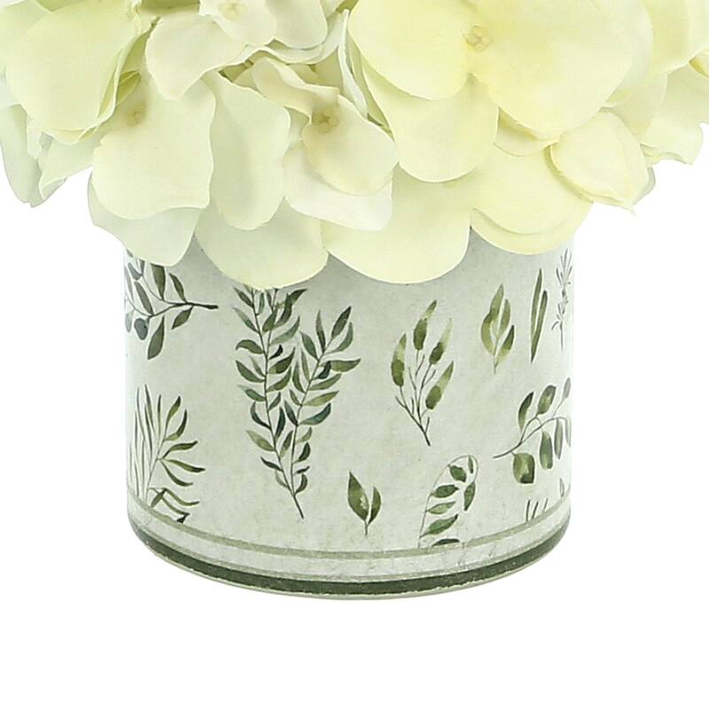 Hydrangea Arrangement in a Glass Vase