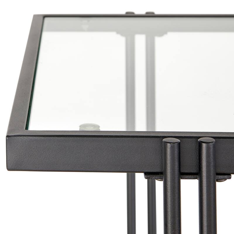 Lifestorey Folio Metal and Glass Coffee Table