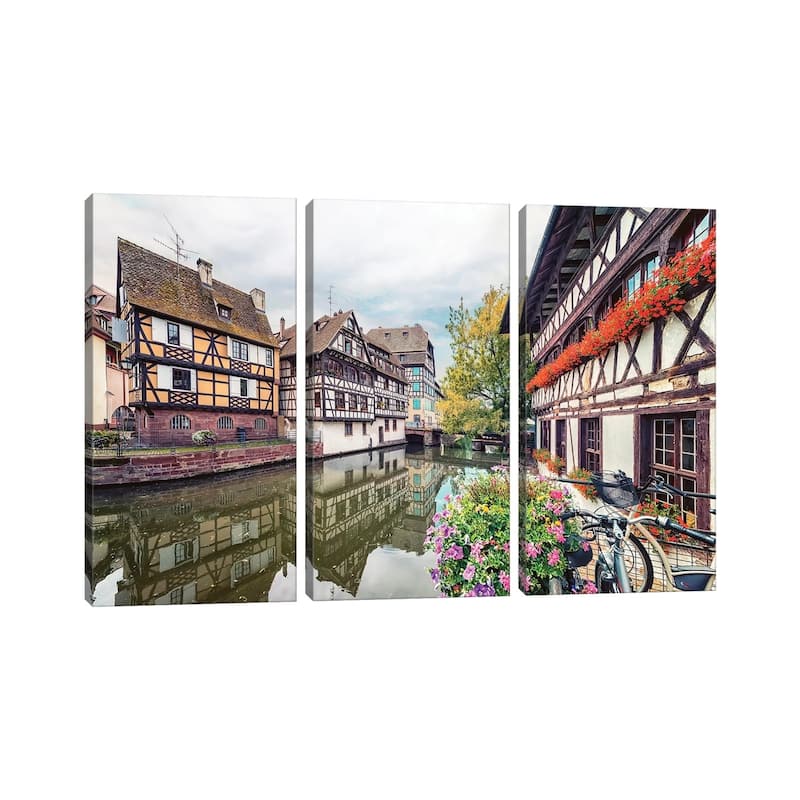 iCanvas "Strasbourg" by Manjik Pictures 3-Piece Canvas Wall Art Set