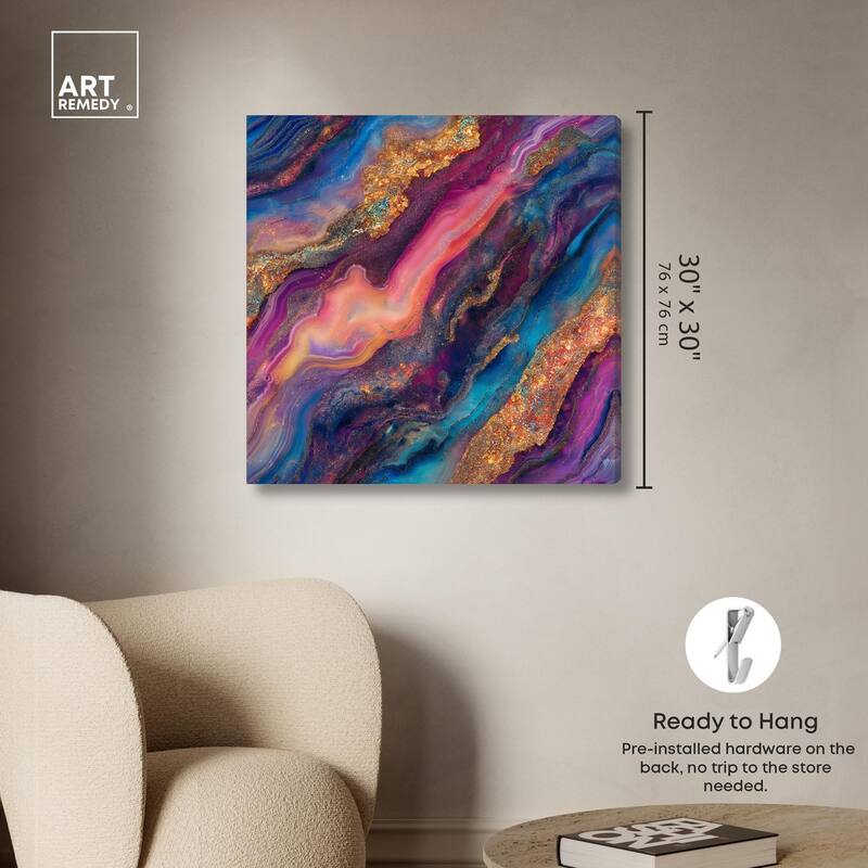 Glittering Spectrum III Canvas by Art Remedy, Gallery Wrapped