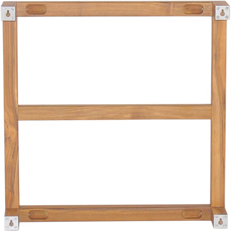 Manada Wall Mount Teak Towel Rack Teak Oil Bed Bath & Beyond 39902513