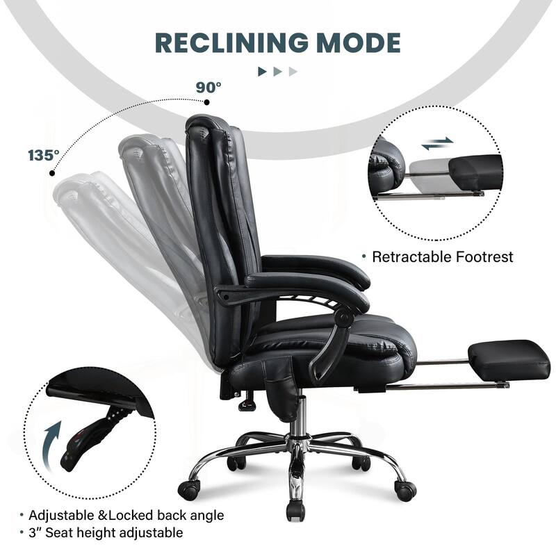 Comfortable Reclining Office Chair with Advanced Massage