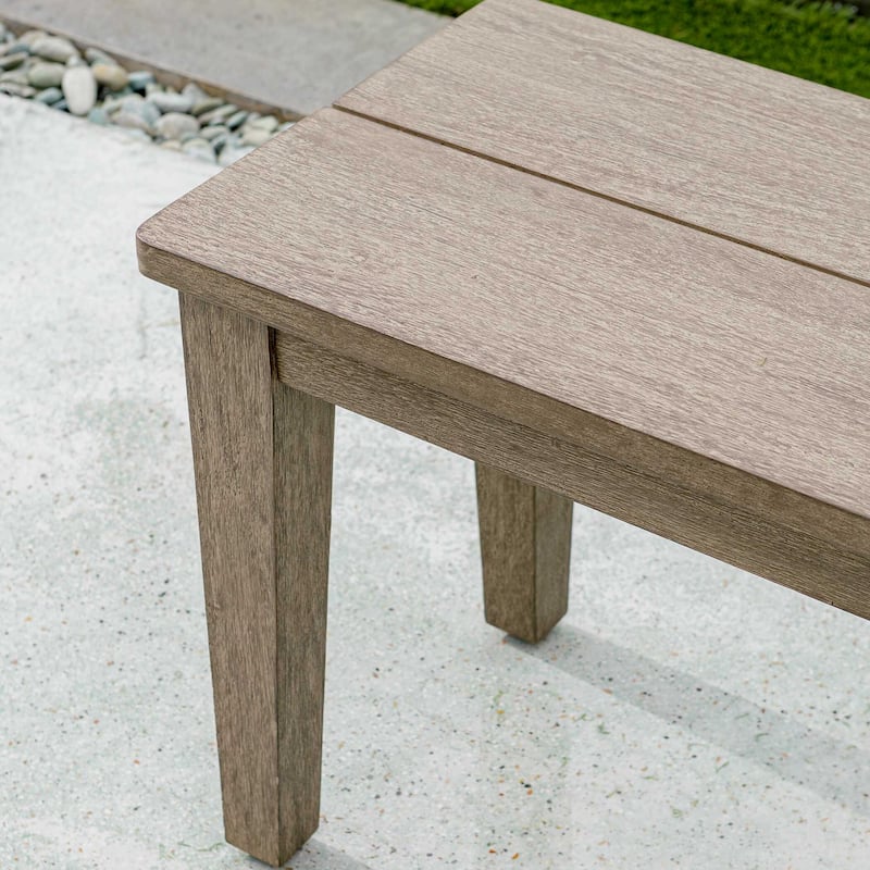 Uttermost Forsyth Dark Gray Outdoor Bench