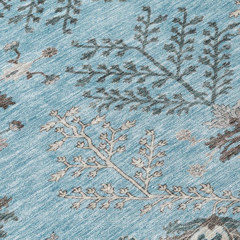 HomeRoots Floral Transitional Rectangle Outdoor Rug