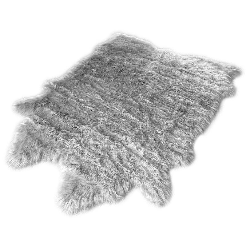 Ovella Home Premium Faux Buffalo Skin Shag Rug