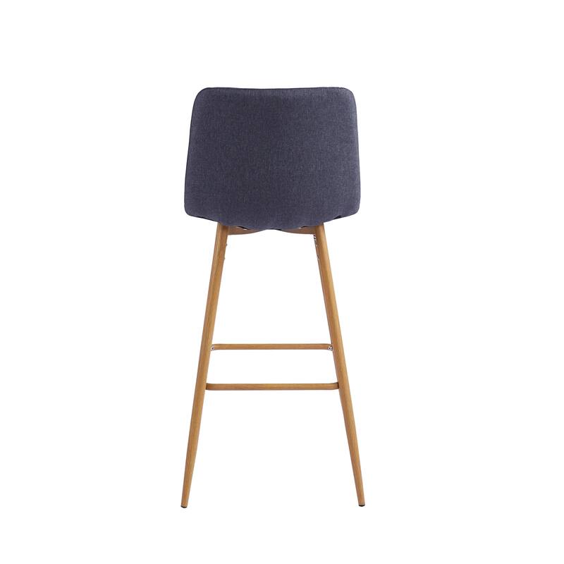Porthos Home Eila Bar Stools Set of 2, Fabric Upholstery, Metal Legs