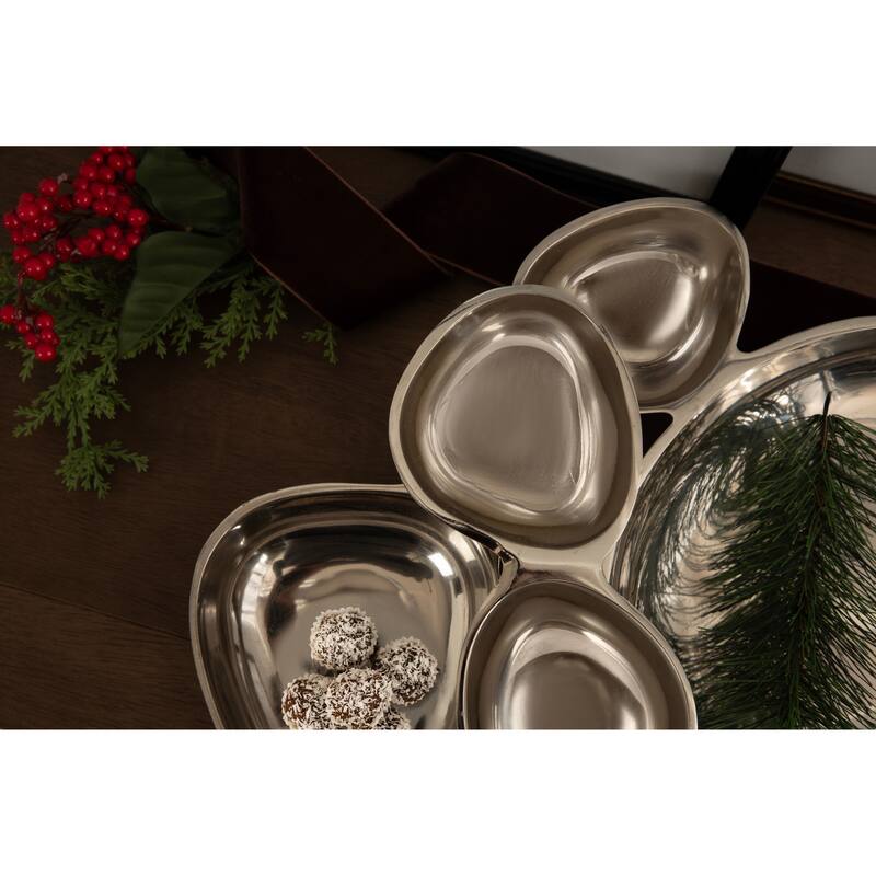 Kate and Laurel Cluso Footed Cluster Tray