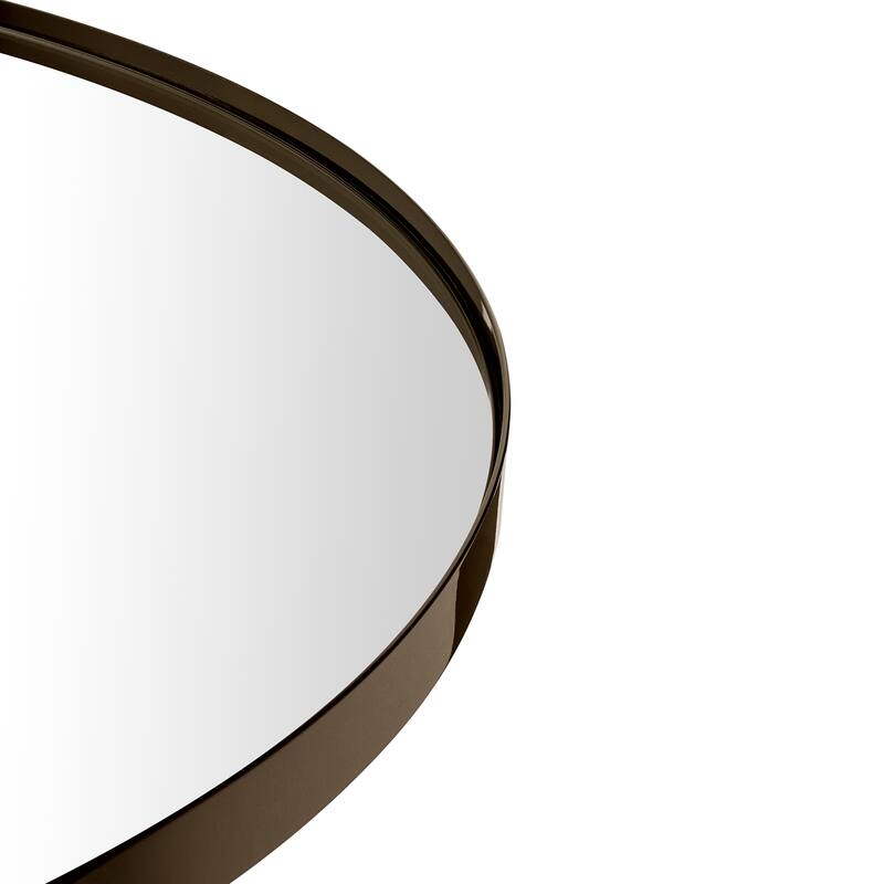 TEHOME Yolanta Round Metal Wall Mirror