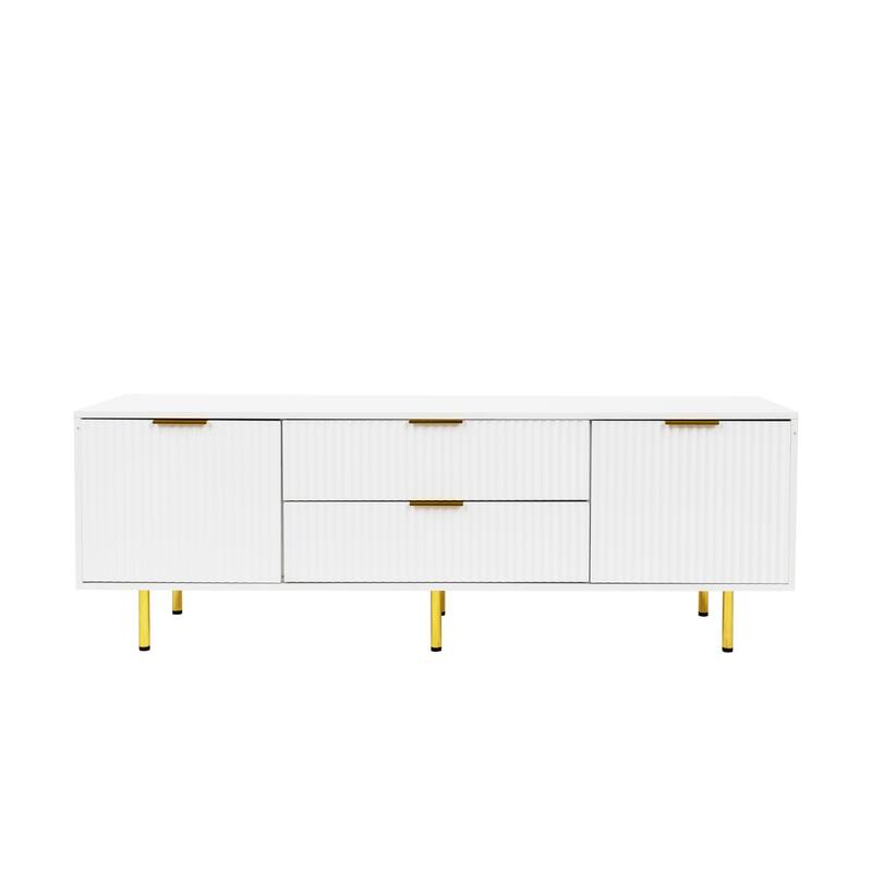 Modern warm white TV cabinet for Living Room Bedroom