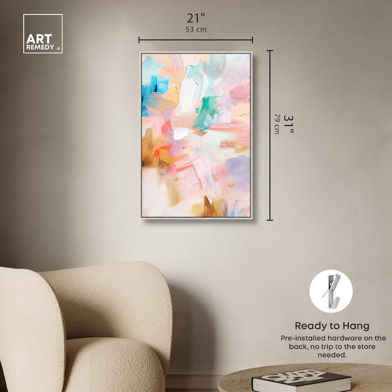 Rose Quartz II Canvas by Art Remedy