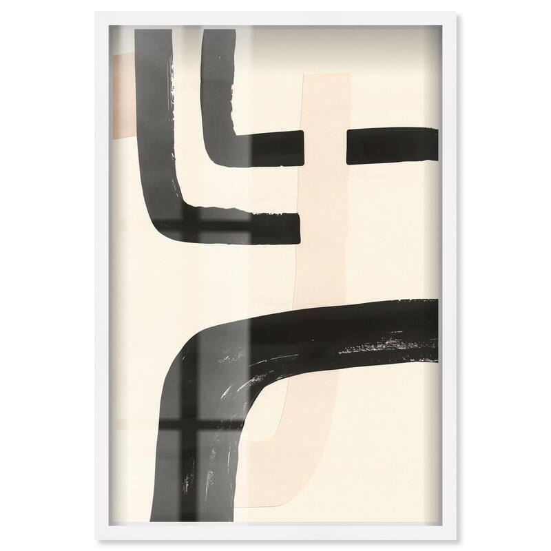 Contempogeo II Shadowbox by Art Remedy - White - 30" x 45"