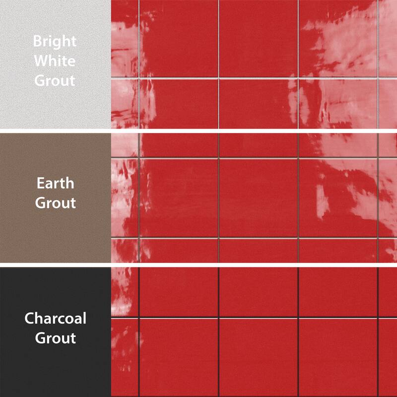 Merola Tile Monocolor Premium Rojo Volcan 7-7/8" x 7-7/8" Ceramic Floor and Wall Tile