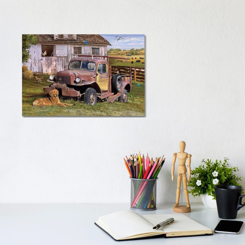 iCanvas "Stuart's Vintage Truck" by Greg & Company Canvas Print - 8x12x0.75