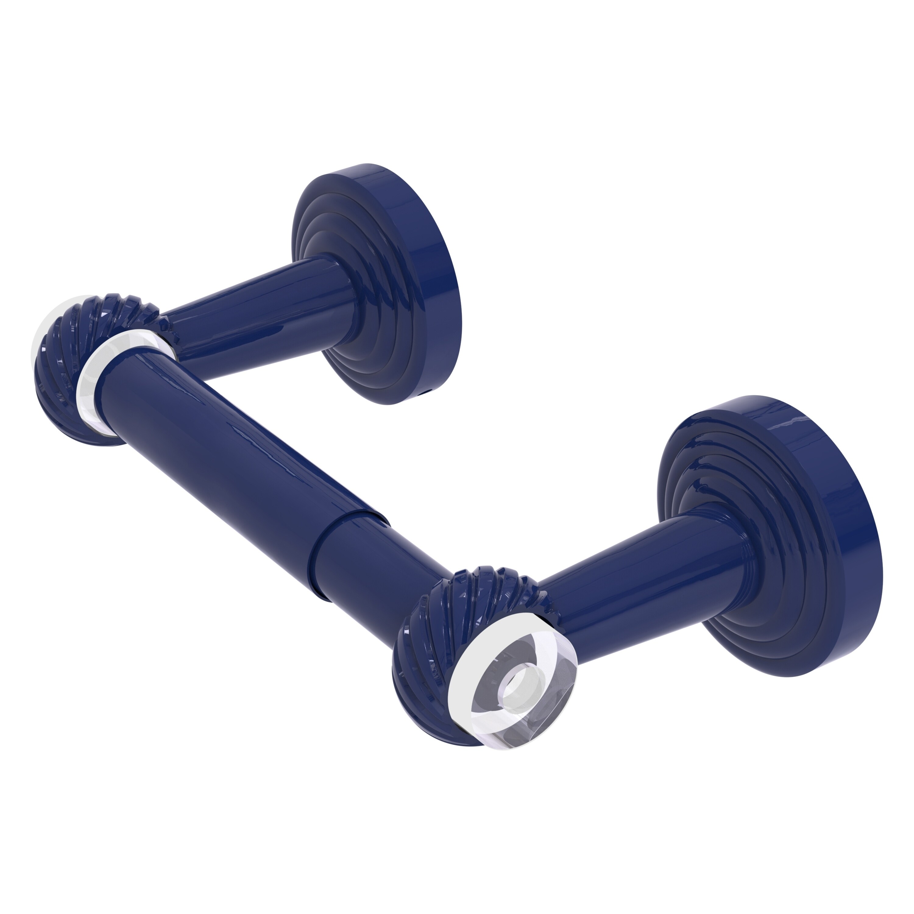 Allied Brass Pacific Beach Collection Two Post Toilet Tissue Holder with Twisted Accents